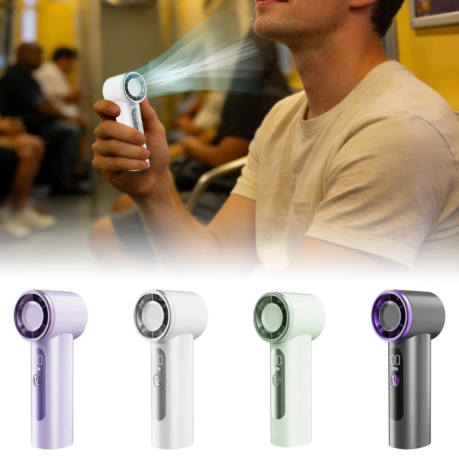 Outdoor Camping Misting Fan - USB Rechargeable Mini Handheld Fan Portable