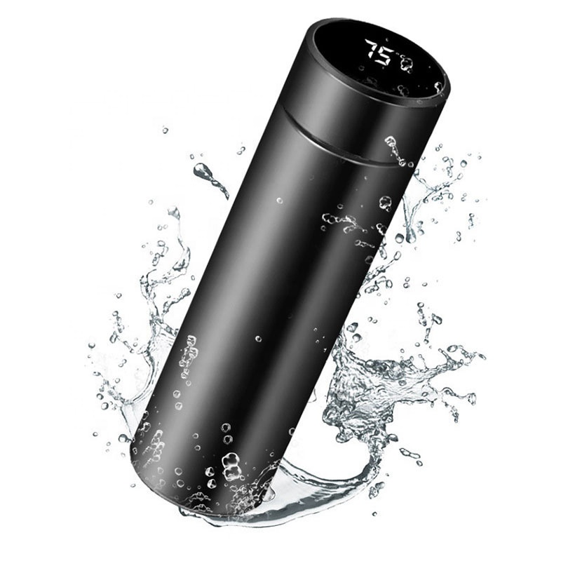 Outdoor Camping Equipment Stores - 500ml insulated stainless smart thermos temperature