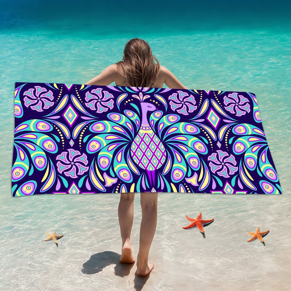 Camp Towel Microfiber - Abstract Beach Towel 70x140CM Seaside Camping