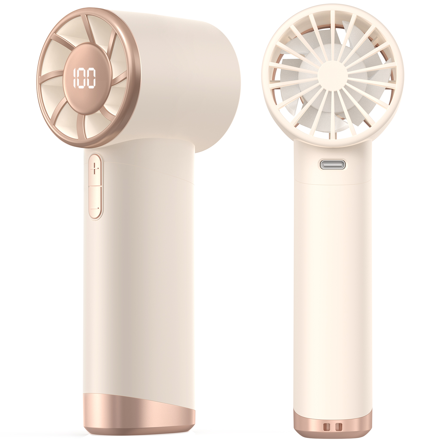 Outdoor Camping Misting Fan - Portable Handheld Fan, Speed (1-100) Adjustable