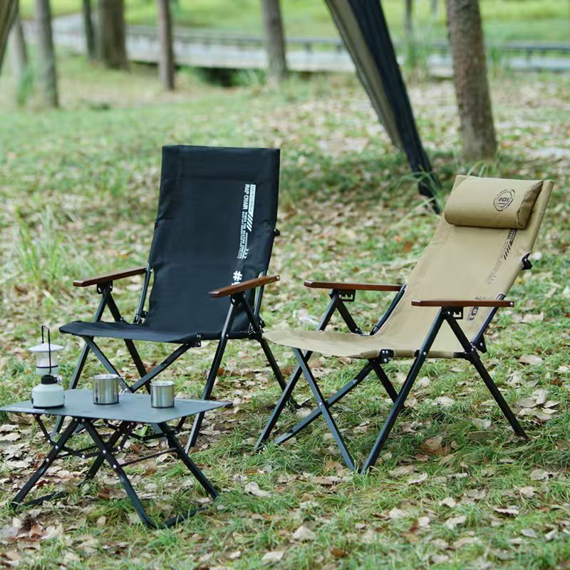 Outdoor Camping Loveseat - Folding High Back Beach Camping Chair