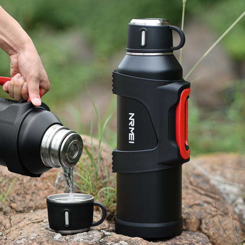 Outdoor Camping Water Filter - Stainless Steel Insulated Jug with Tea