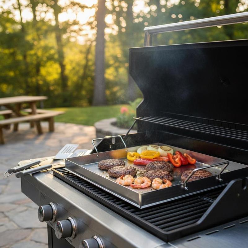 Kitchen Outdoor Camping - Universal Flat Top Griddle 18x16 Inch