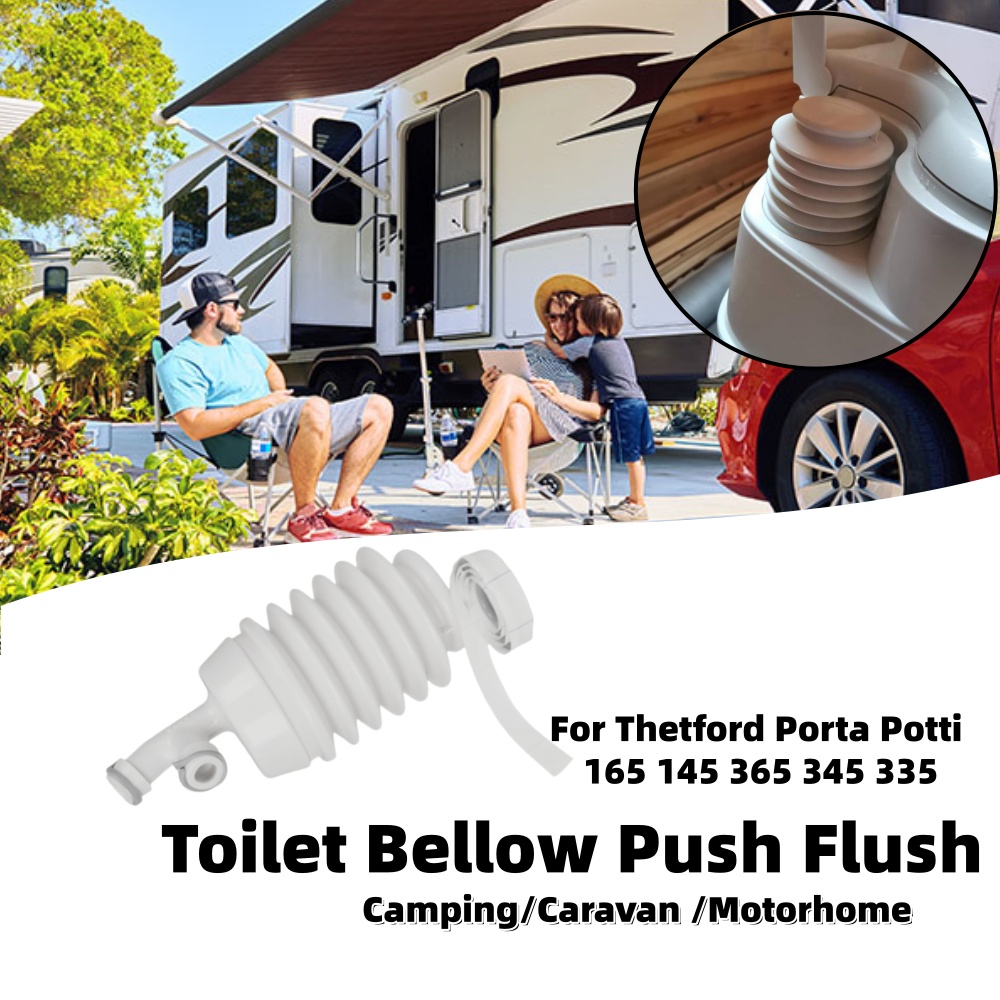 Outdoor Camping Van - Toilet Bellow Push Flush For Thetford
