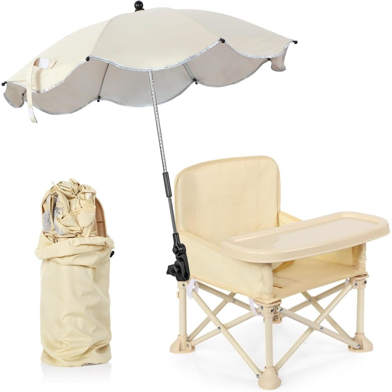 Outdoor Camping Loveseat - Baby Outdoor Beach Chair with Umbrella
