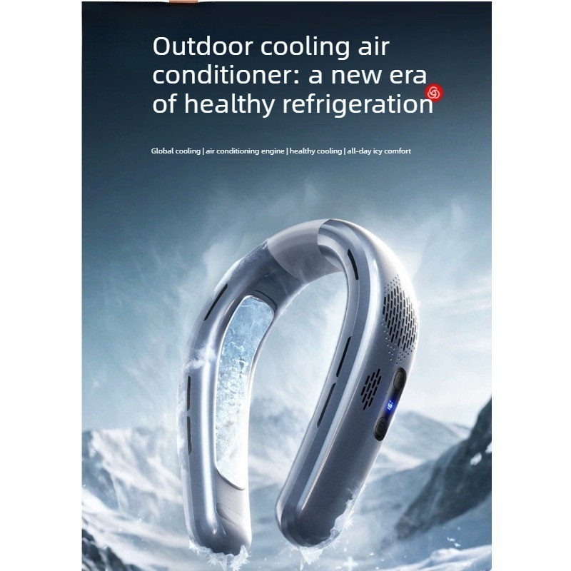 Outdoor Camping Misting Fan - Portable Neck Fan Cooling Mini Hanging