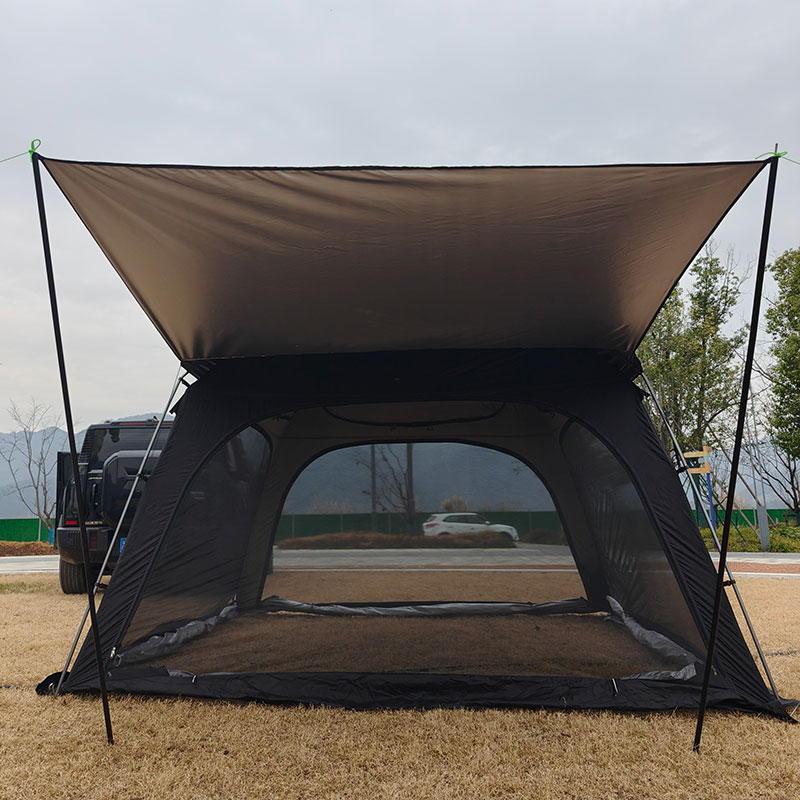 Outdoor Camping Car Tail Tent - 6-Person SUV Camping Tent with 16mm