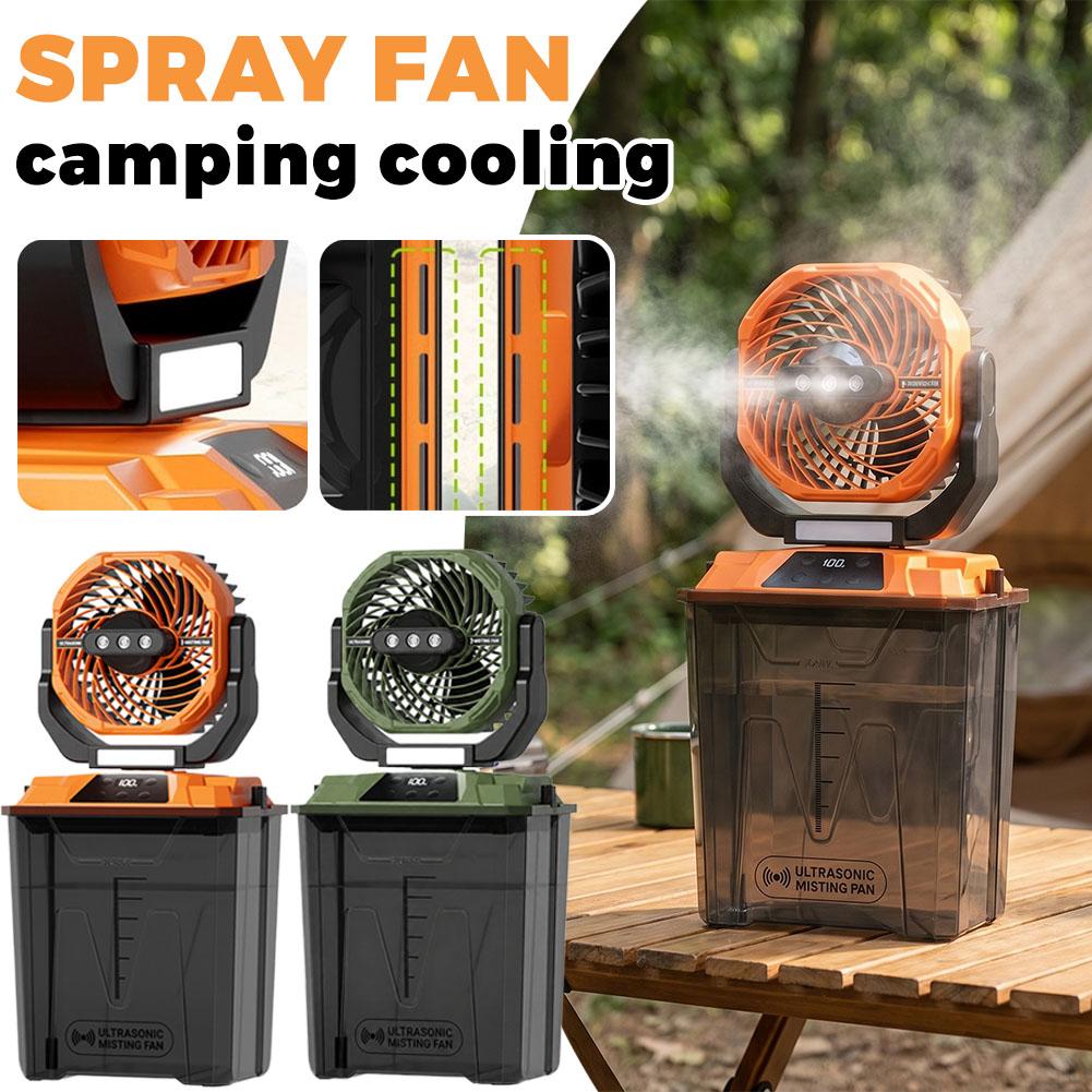 Outdoor Camping Fan - New Outdoor Misting Fan Camping Cooling