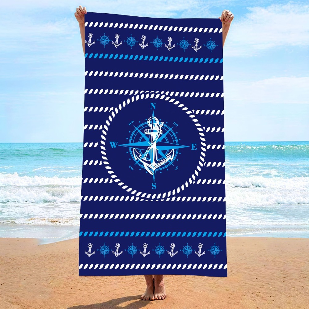 Camp Towel Microfiber - Anchor Beach Towel70x140CM Quick-dry Bath Towel
