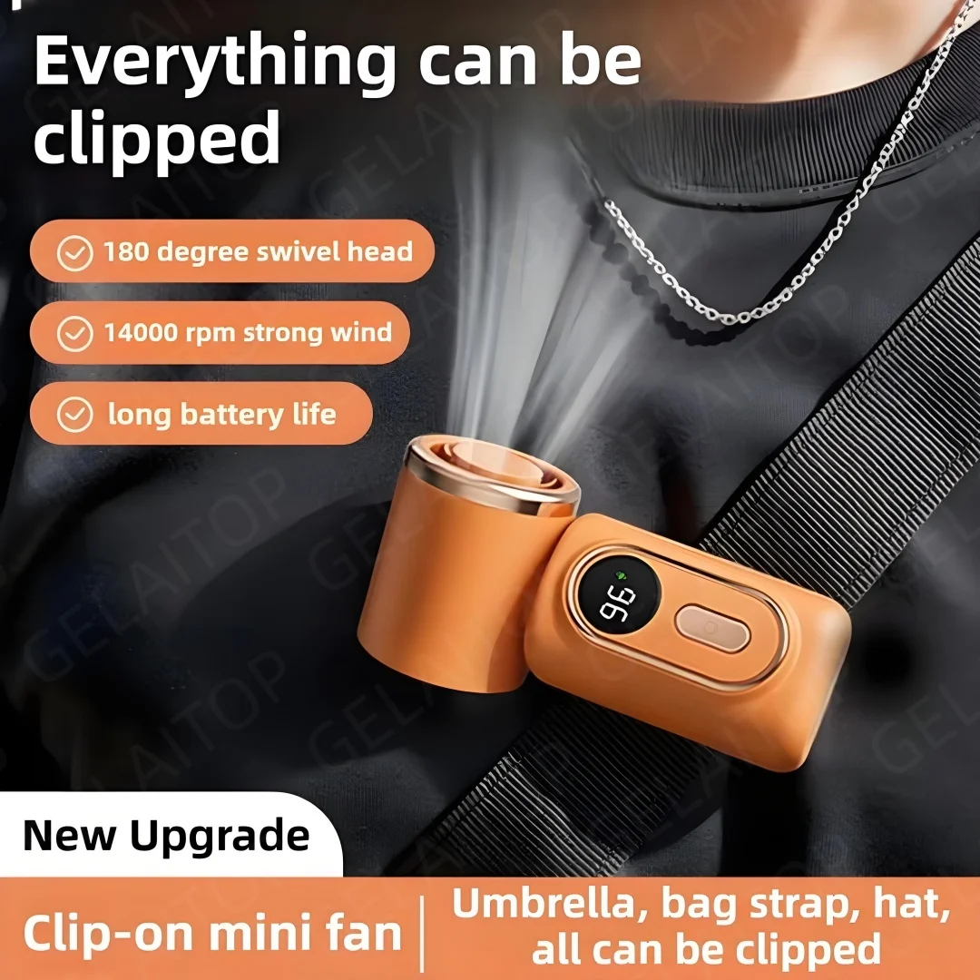 Outdoor Camping Fan - Mini Portable Handheld Fan with Clip