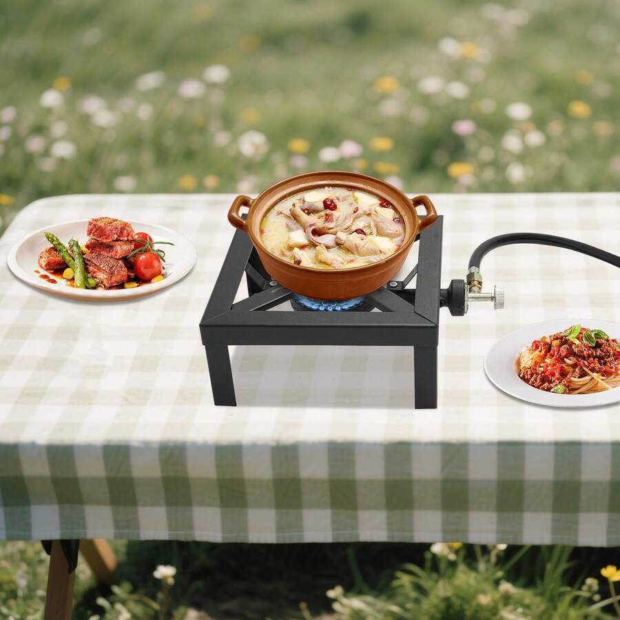Outdoor Camping Gas Stove - Portable Single Burner, Outdoor Gas Stove