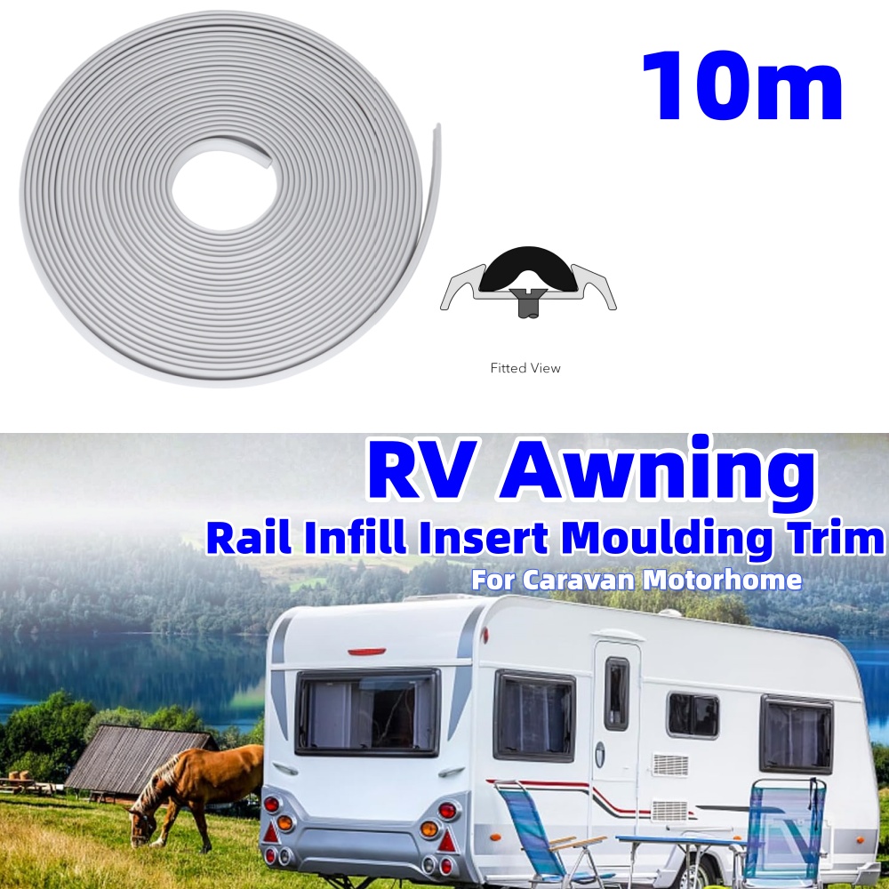 Outdoor Camping Van - 10m RV Awning Rail Infill Insert