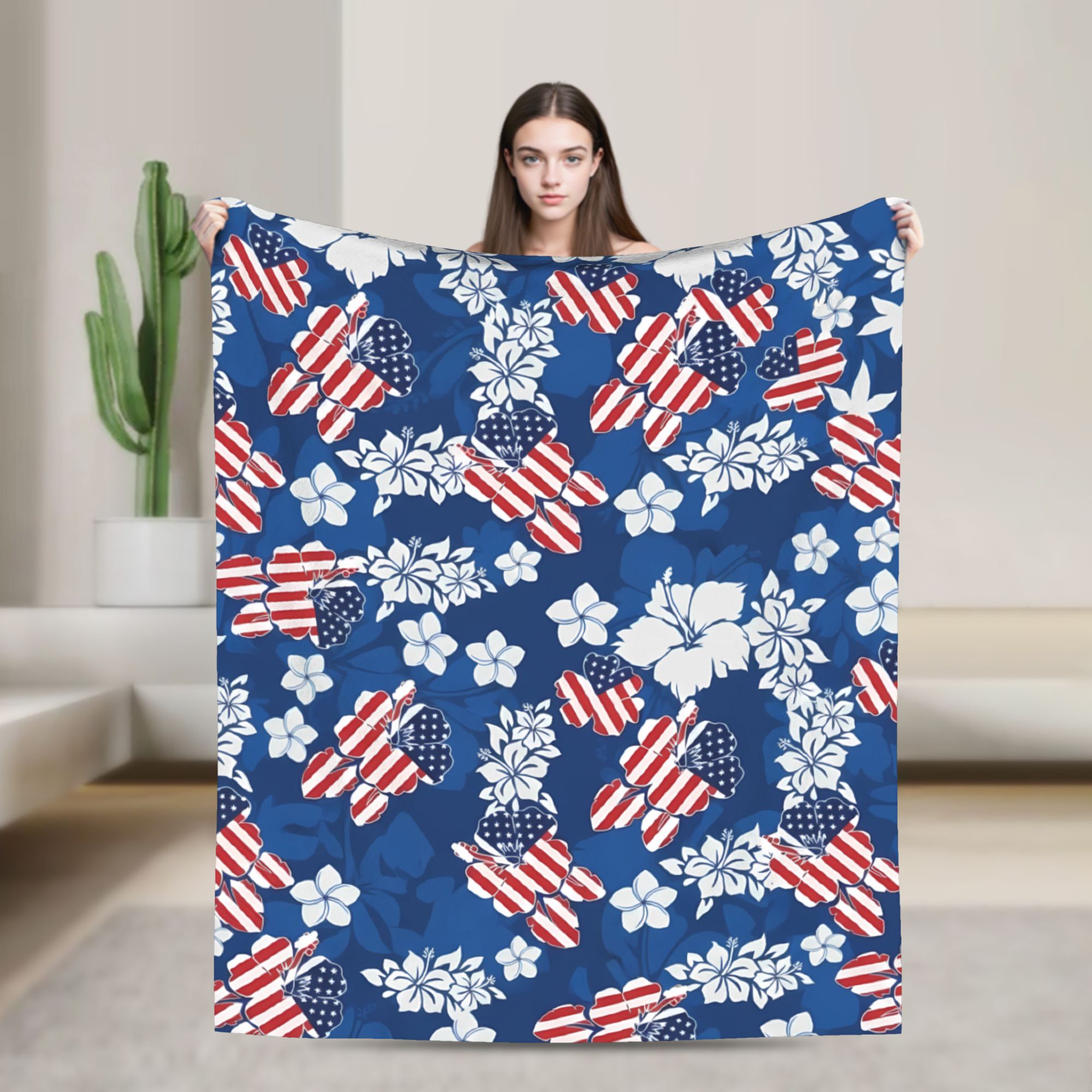 Outdoor Camping Usa - 4th of July USA Warm Soft