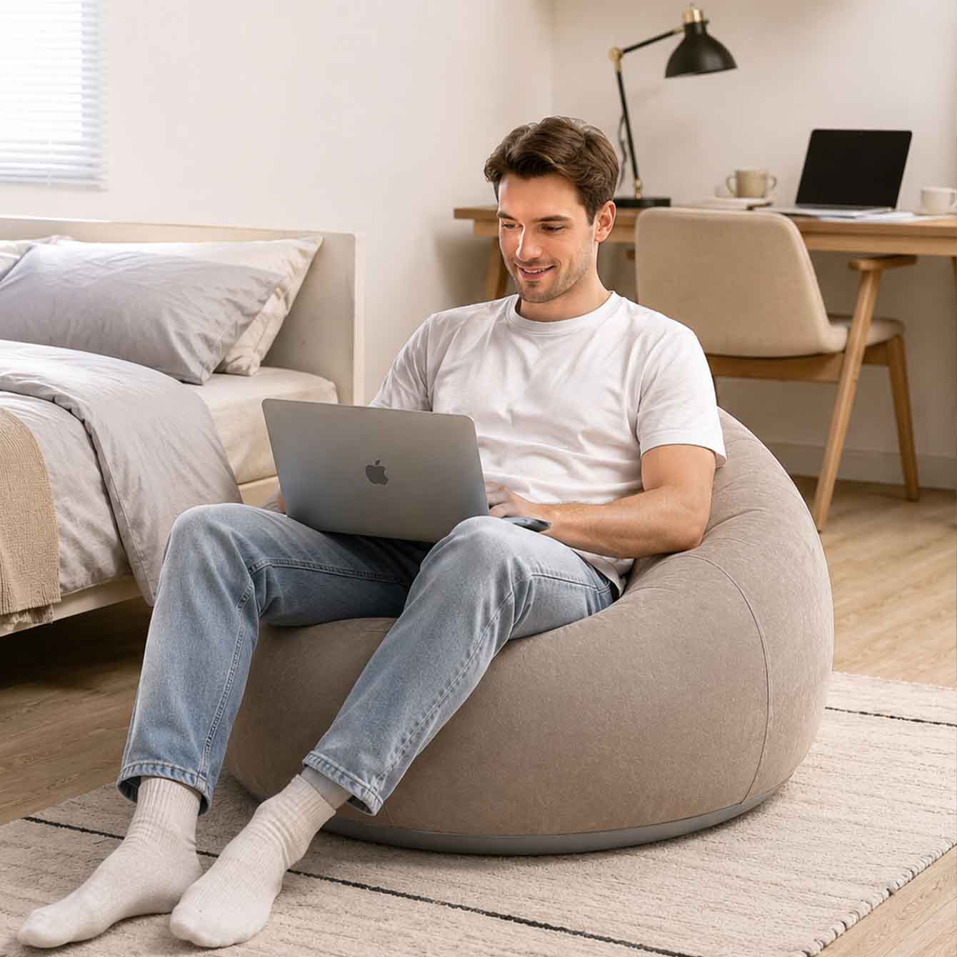 1PC Inflatable Bean Bag Chairs - Outdoor Camping Couch recension och pris