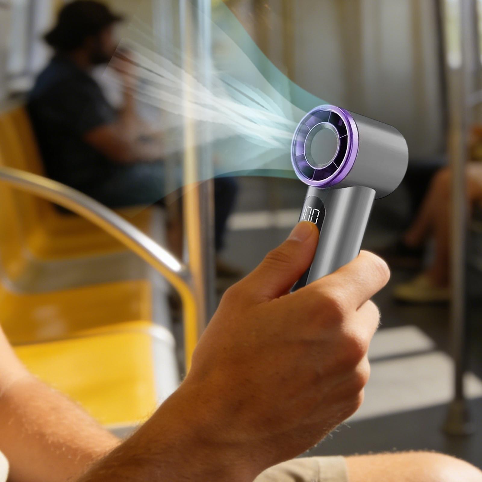 USB Rechargeable Mini Handheld - Outdoor Camping Misting Fan recension och pris