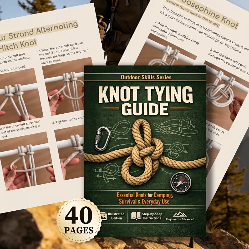 Essential Knot Tying Guide Boo - Outdoor Camping Adventures recension och pris