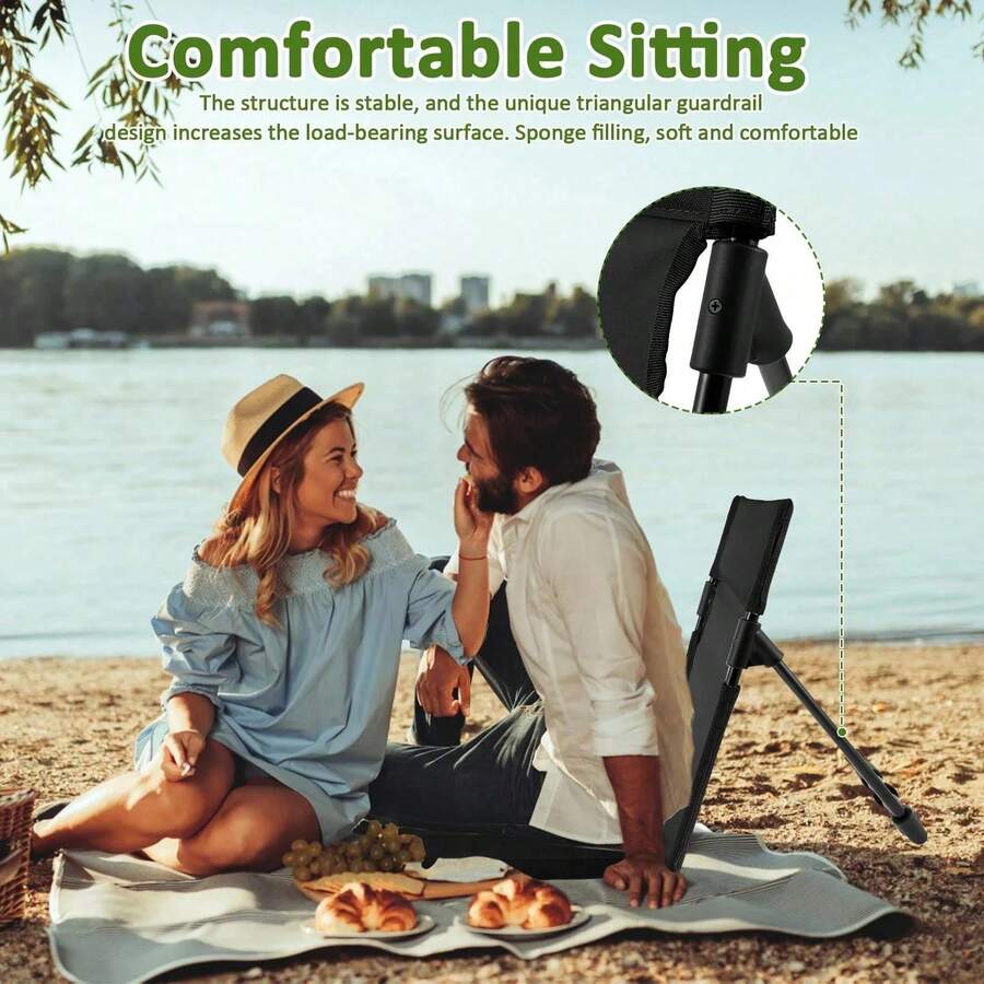 Portable Folding Camping Chair - Outdoor Camping Loveseat recension och pris