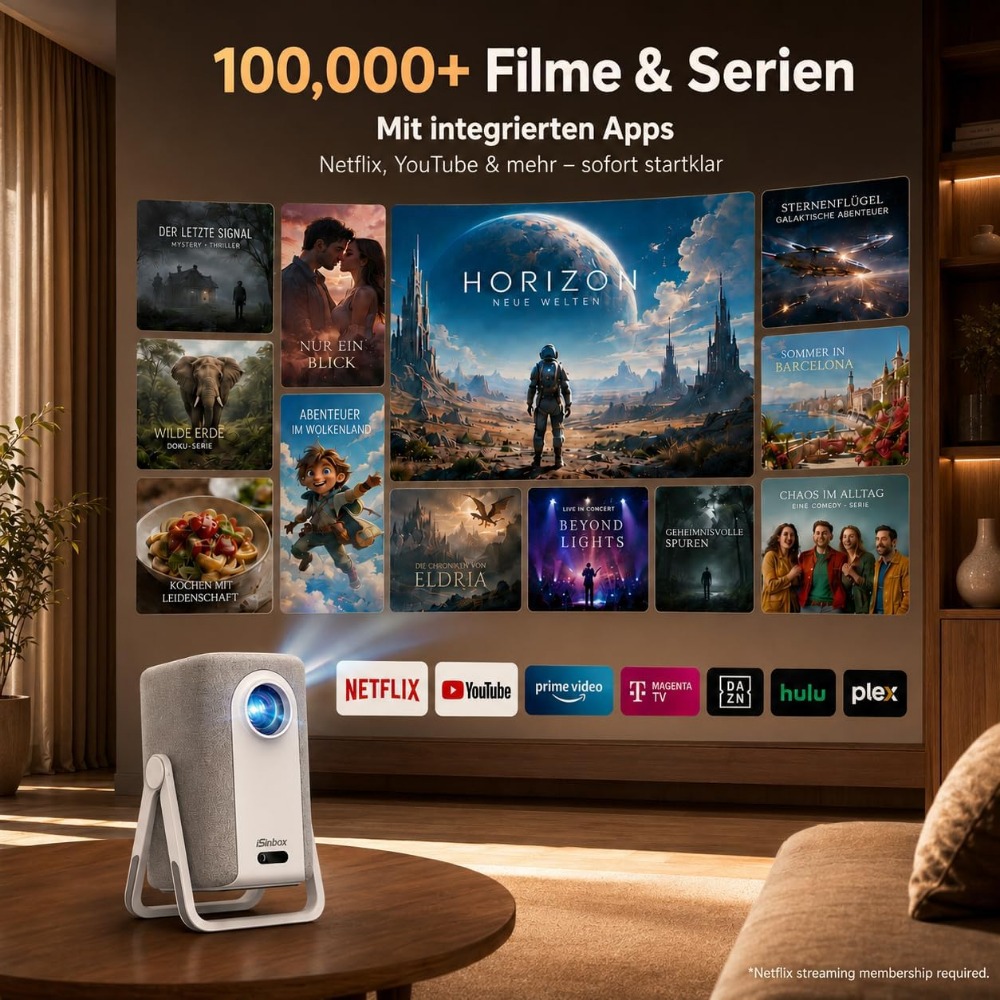 4K Ultra Short Throw Projector - Outdoor Camping Movies recension och pris