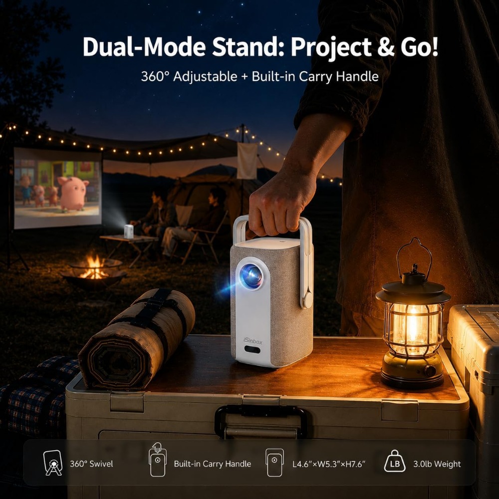 4K Ultra Short Throw Projector - Outdoor Camping Movies recension och pris