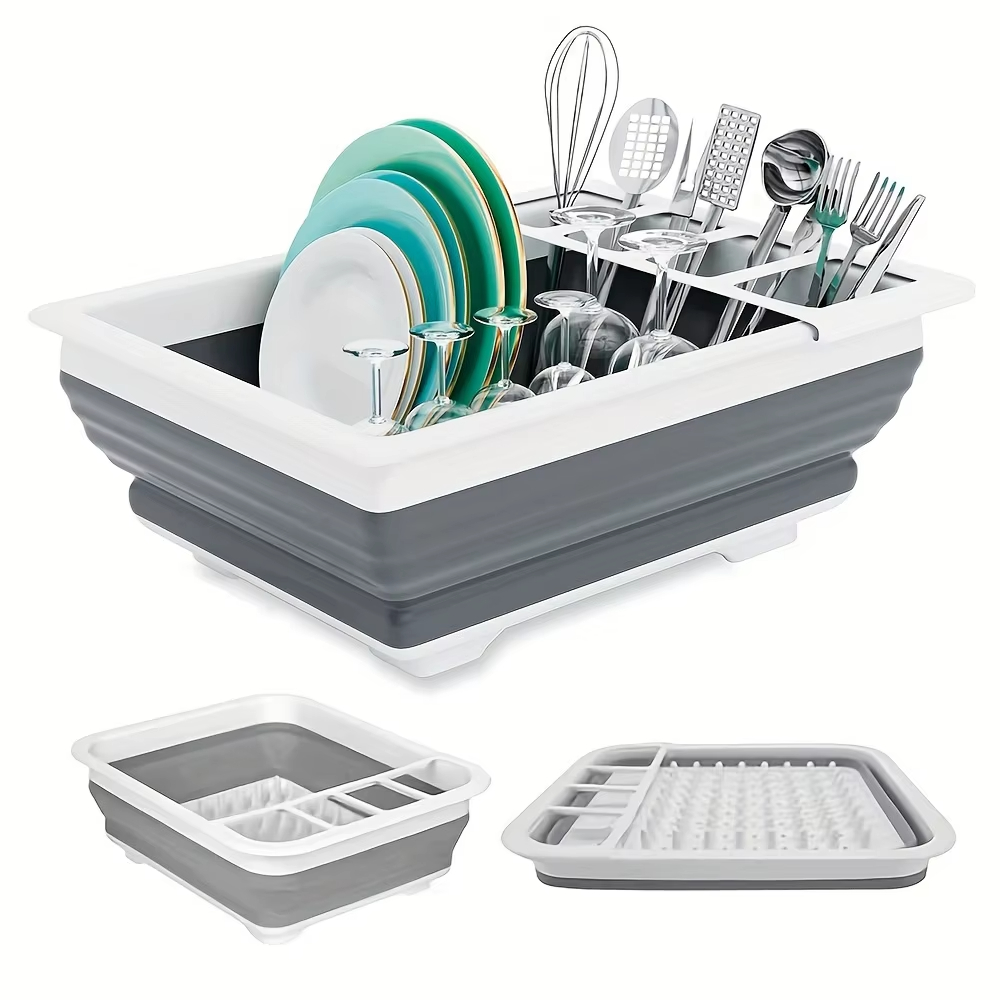 Collapsible Dish Drying Rack w - Outdoor Camping Van recension och pris