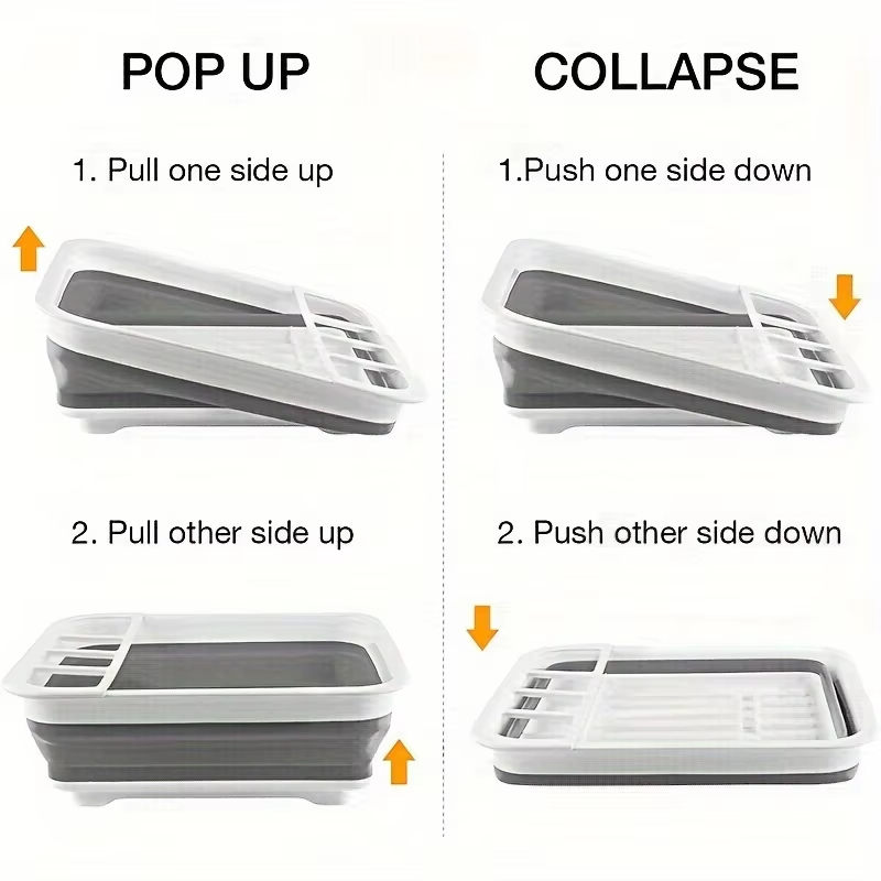 Collapsible Dish Drying Rack w - Outdoor Camping Van recension och pris