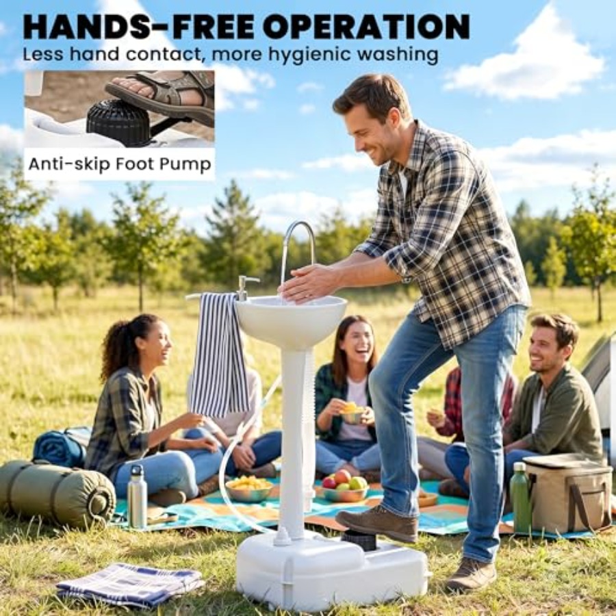 Portable camping sink for RV a - Outdoor Camping Sink recension och pris