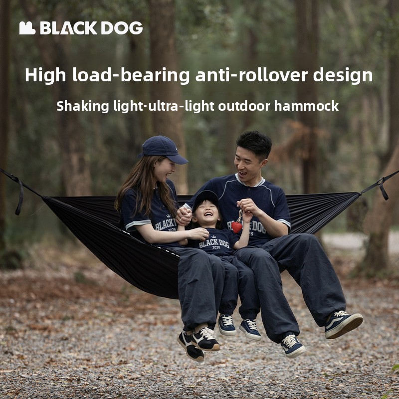Black Dog Solid Color Parachut - Outdoor Camping Hammock recension och pris