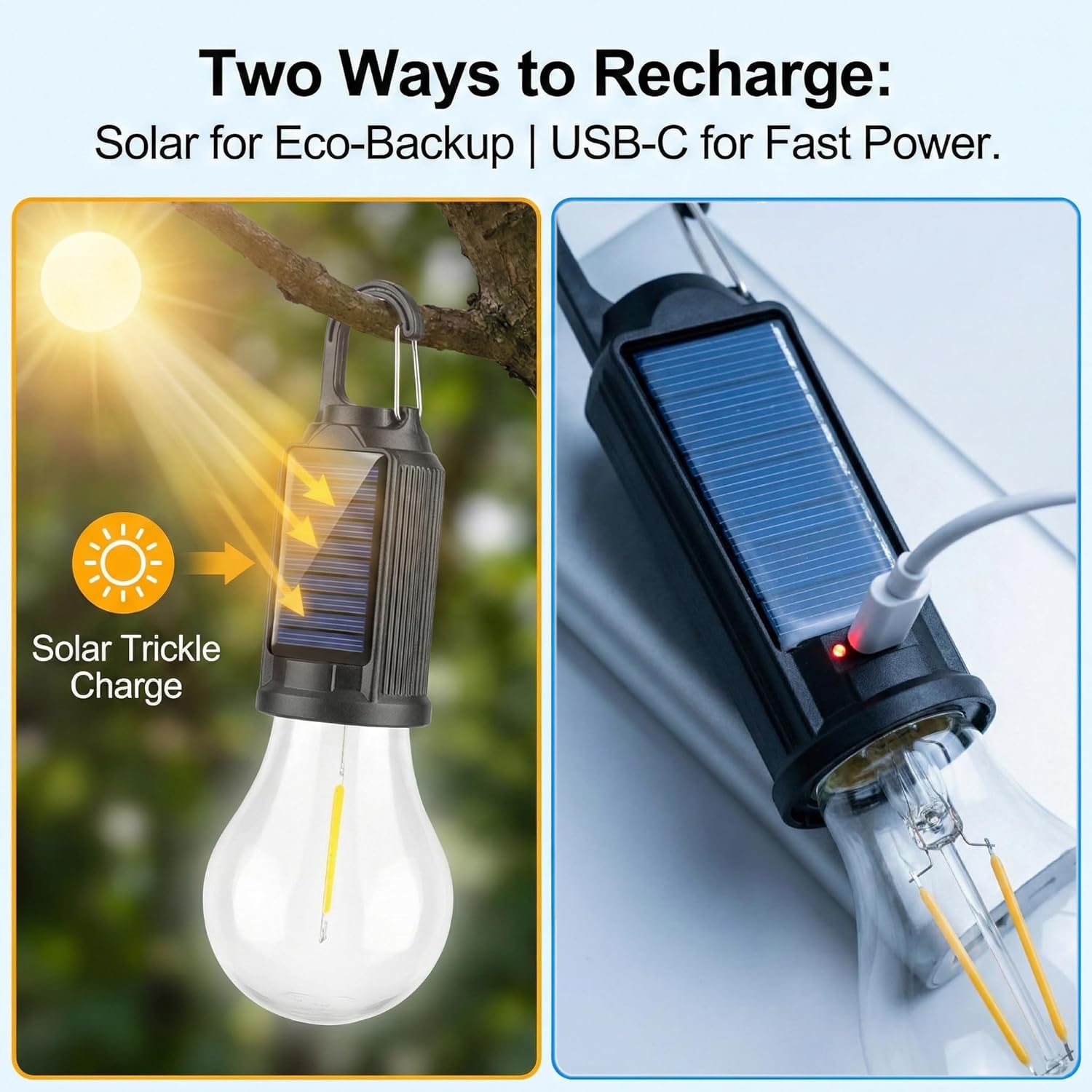 Solar LED Camping Lights Type- - Camping Solar Lantern recension och pris