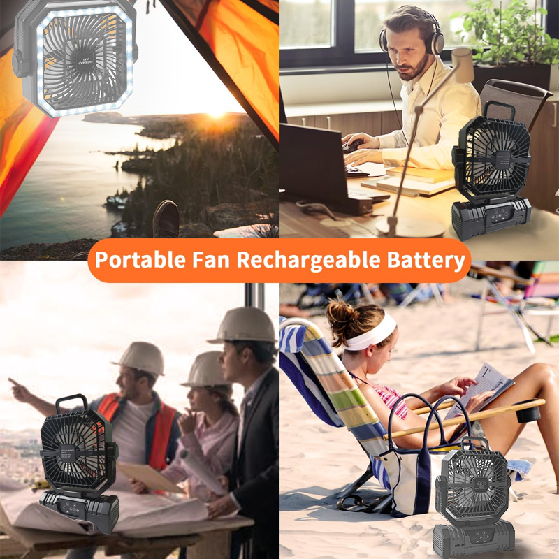 20000mAh Camping Ceiling Fan R - Outdoor Camping Misting Fan recension och pris