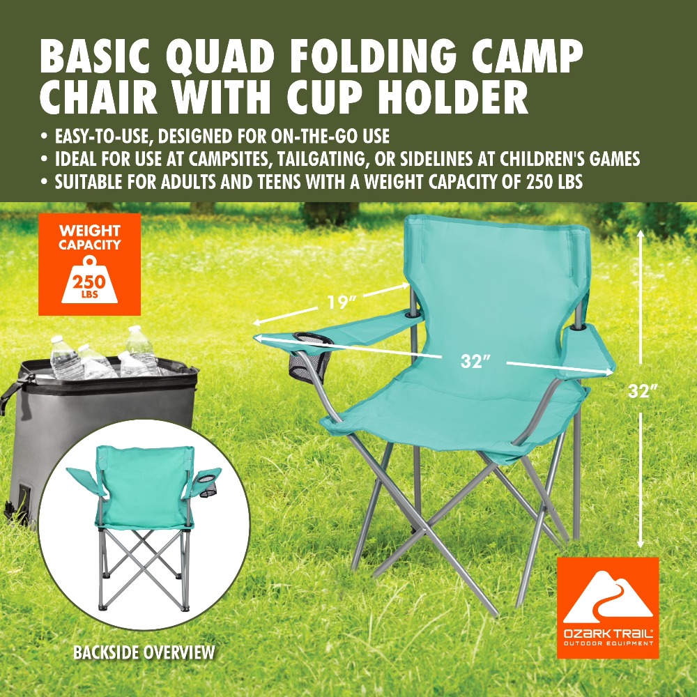 Foldable Quad Camping Chair wi - Outdoor Camping Loveseat recension och pris