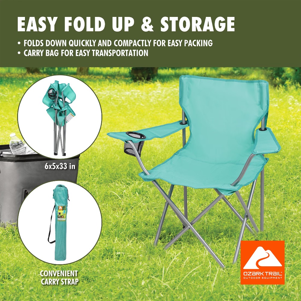 Foldable Quad Camping Chair wi - Outdoor Camping Loveseat recension och pris