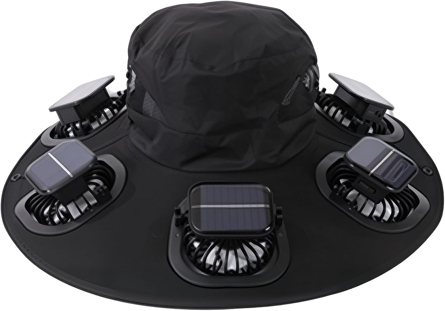 Hot 6 Fans Solar Fan Hat Breat - Outdoor Camping Fan recension och pris
