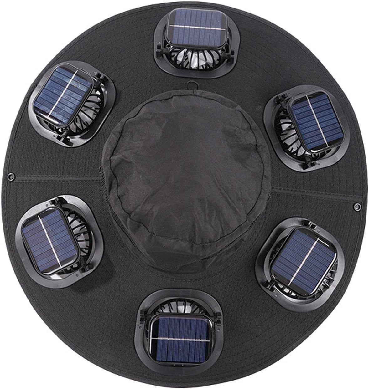 Hot 6 Fans Solar Fan Hat Breat - Outdoor Camping Fan recension och pris