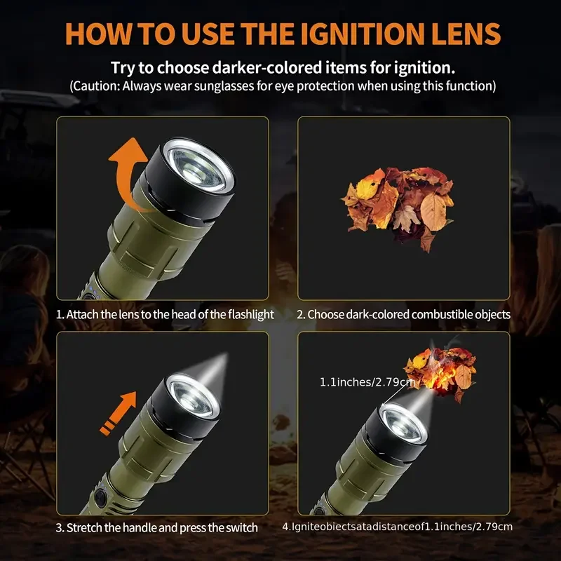 Ultra Powerful Flashlight Conc - Outdoor Camping Lamp recension och pris