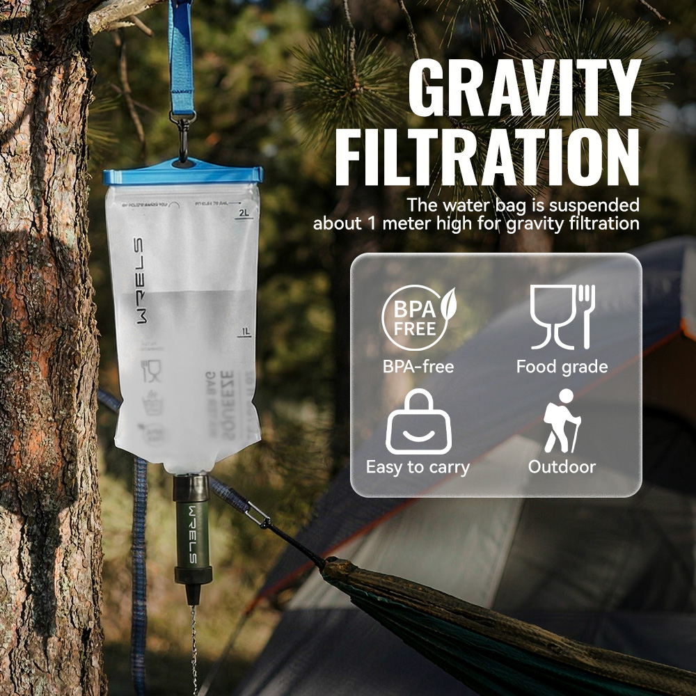 WRELS Outdoor Water Purifier H - Outdoor Camping Water Filter recension och pris