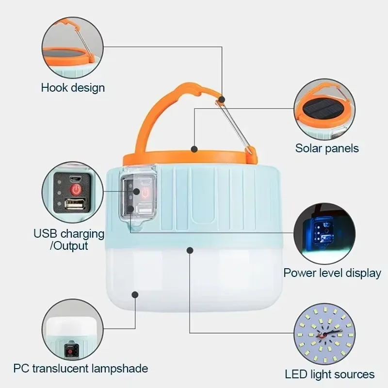 Solar Camping Lantern Recharge - Outdoor Camping Lamp recension och pris