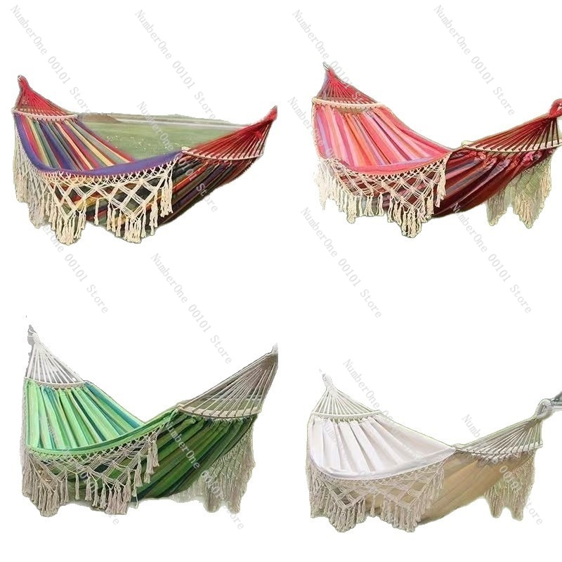 Canvas Double Hammock with Tas - Outdoor Camping Hammock recension och pris