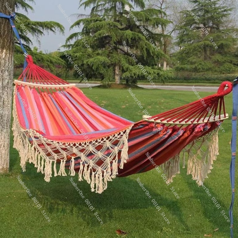 Canvas Double Hammock with Tas - Outdoor Camping Hammock recension och pris
