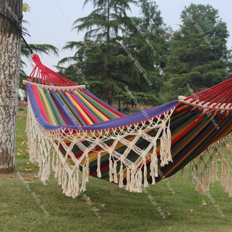 Canvas Double Hammock with Tas - Outdoor Camping Hammock recension och pris
