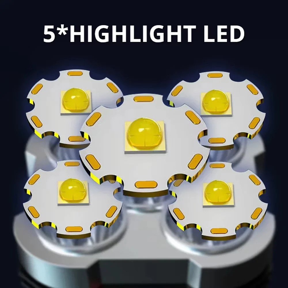 5 LED High Power Led Flashligh - Outdoor Camping Adventures recension och pris