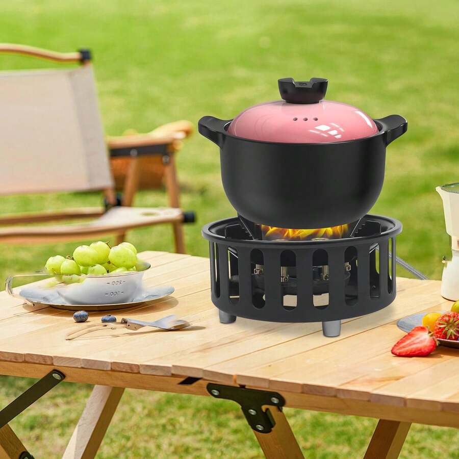 Portable Camping Stove With 3  - Outdoor Camping Gas Stove recension och pris