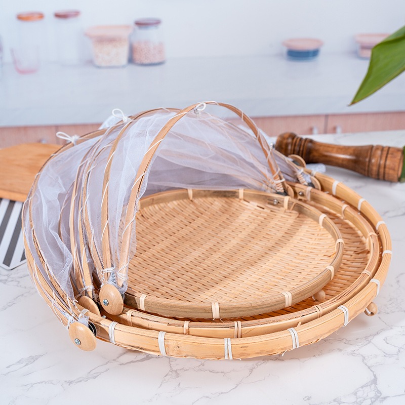 Bamboo Woven Basket Anti-Mosqu - Outdoor Camping Mosquito Net recension och pris