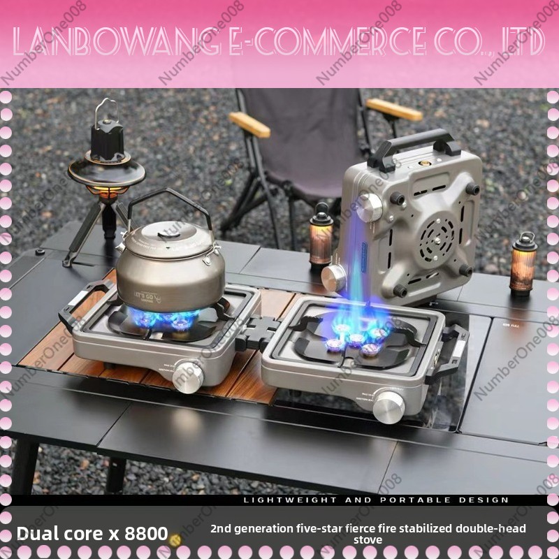 Outdoor Dual Burner High Power - Outdoor Camping Gas Stove recension och pris