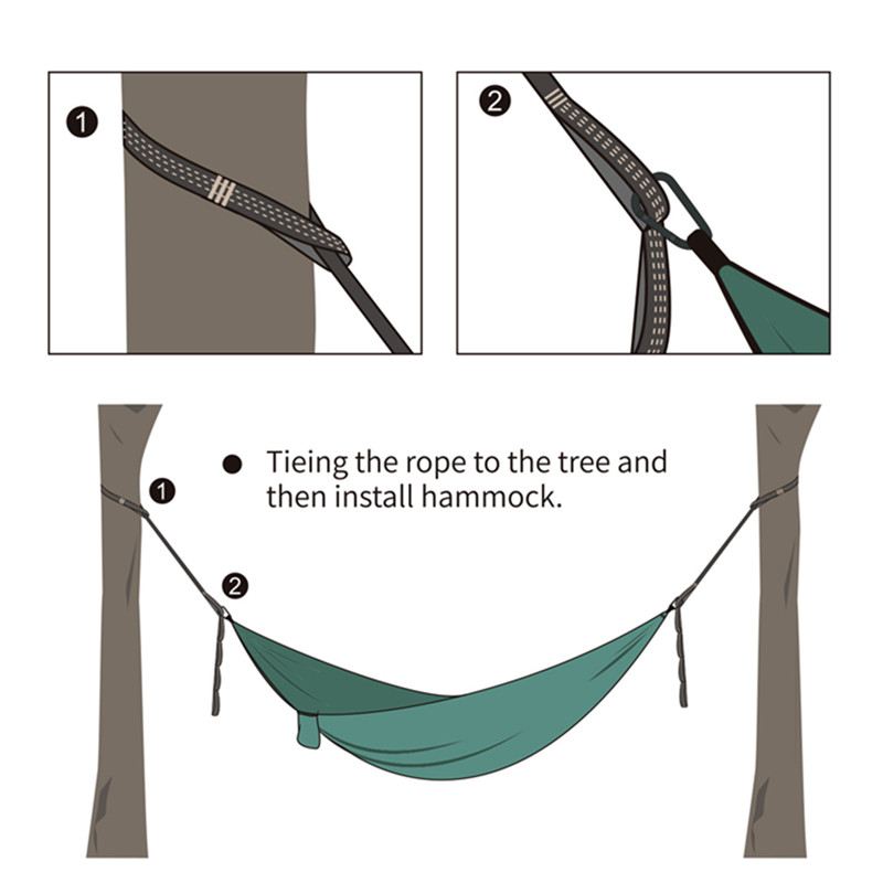 2pcs Hammock Straps High Load  - Outdoor Camping Hammock recension och pris