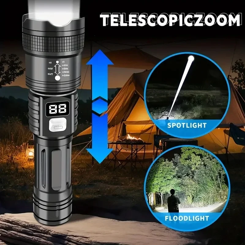 100000LM Super Bright Led Flas - Outdoor Camping Adventure Lamp recension och pris