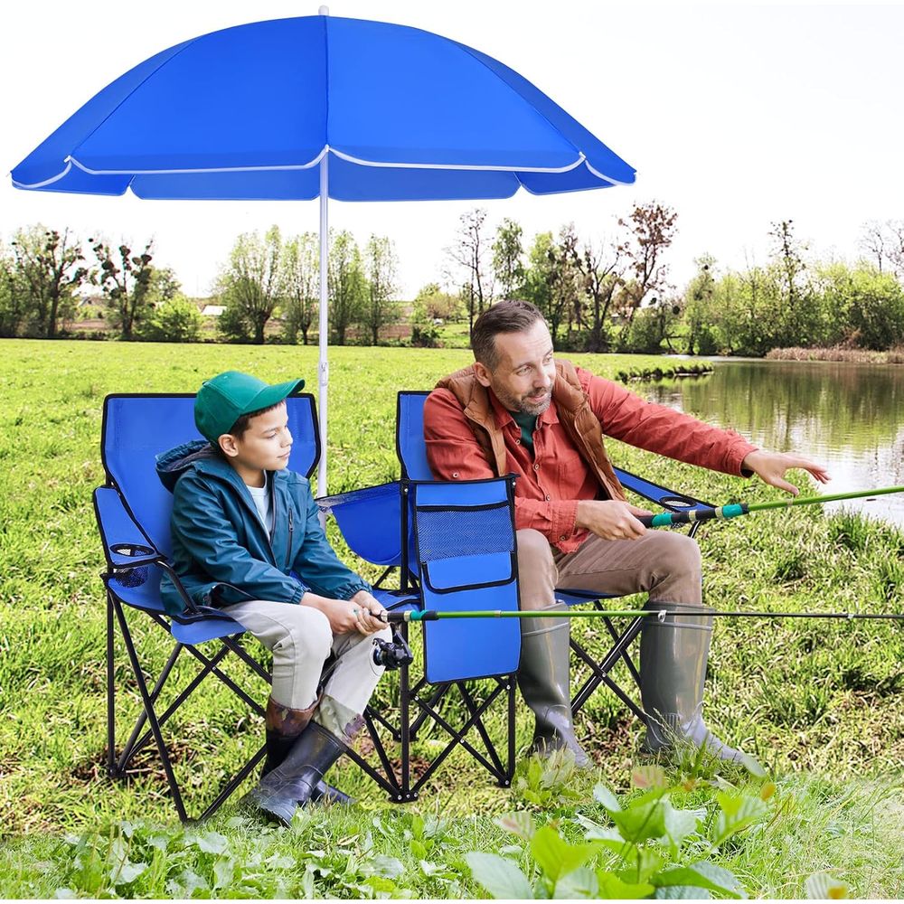 Portable Folding Picnic Chairs - Outdoor Camping Loveseat recension och pris