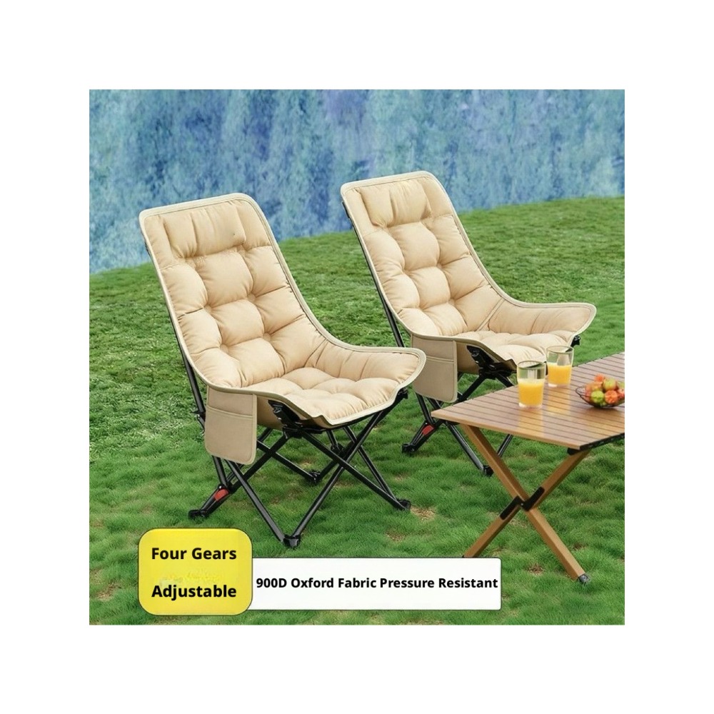Thickened Cotton Outdoor Foldi - Outdoor Camping Loveseat recension och pris