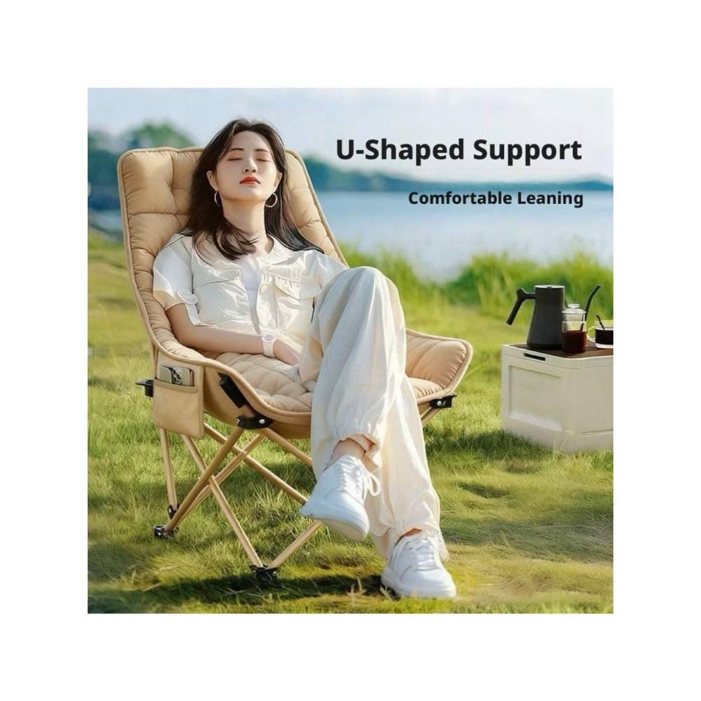 Thickened Cotton Outdoor Foldi - Outdoor Camping Loveseat recension och pris