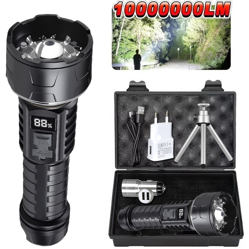 COB LED Flashlight Rechargeabl - Outdoor Camping Lamp recension och pris