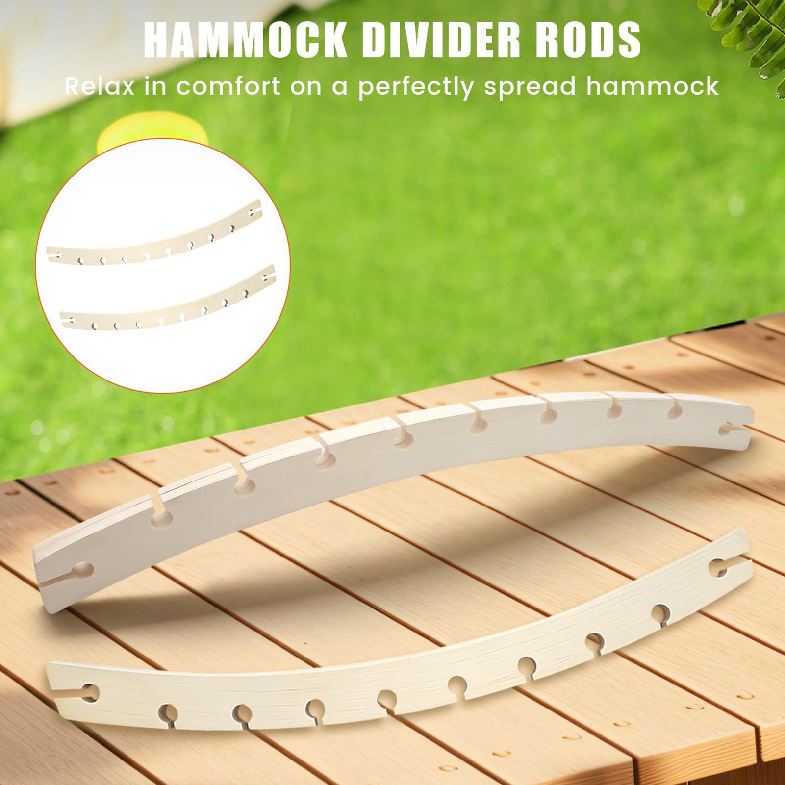 2 Pieces 10-Hole Wooden Hammoc - Outdoor Camping Hammock recension och pris
